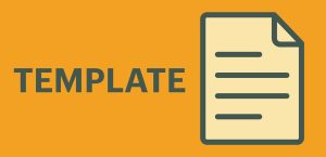 Icon to represent a template.