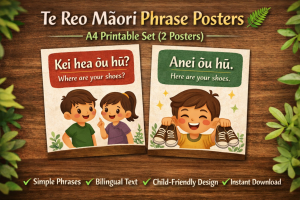Te Reo A4 Poster Phrase 2