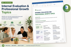 Internal Evaluation & Professional Growth Topics