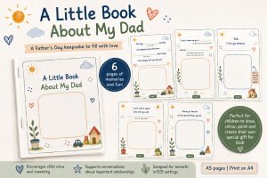 A Little Book About My Dad – Father’s Day ECE Printable